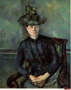 Paul Cezanne Femme au Chapeau Vert painting